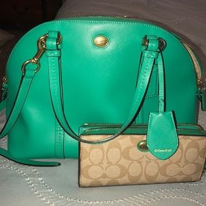 Coach bag and wallet